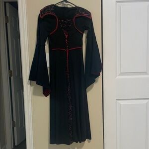 California Costumes Black and Red Long Sleeve Dress